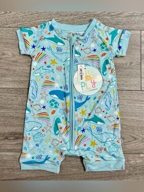 Little sleepies ocean pals shorty zippy 6-12
